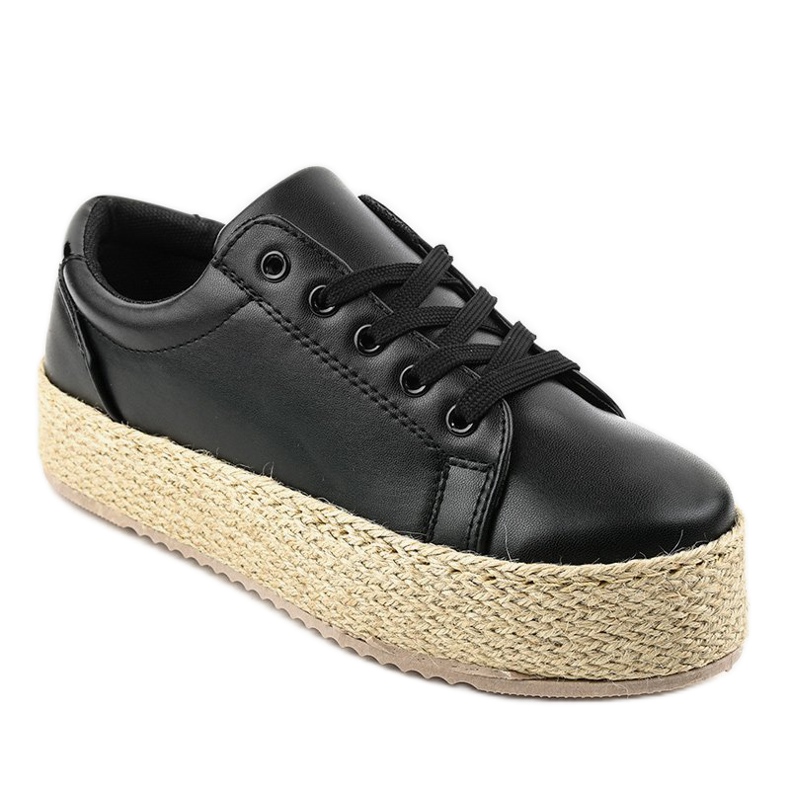 Black laced espadrilles 6220 1