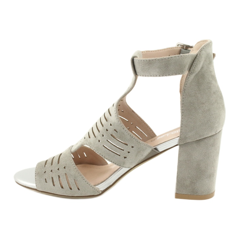 Sergio Leone SK903 suede uppers sandals grey 2