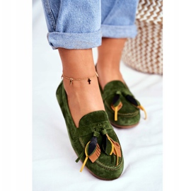 Women's Loafers Maciejka Leather Green 04494-09 / 00-5 2