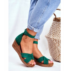 Women's Sandals Maciejka Leather Suede Green 04565-09 1