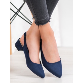 Goodin Pumps With A Discovered Heel navy blue 2