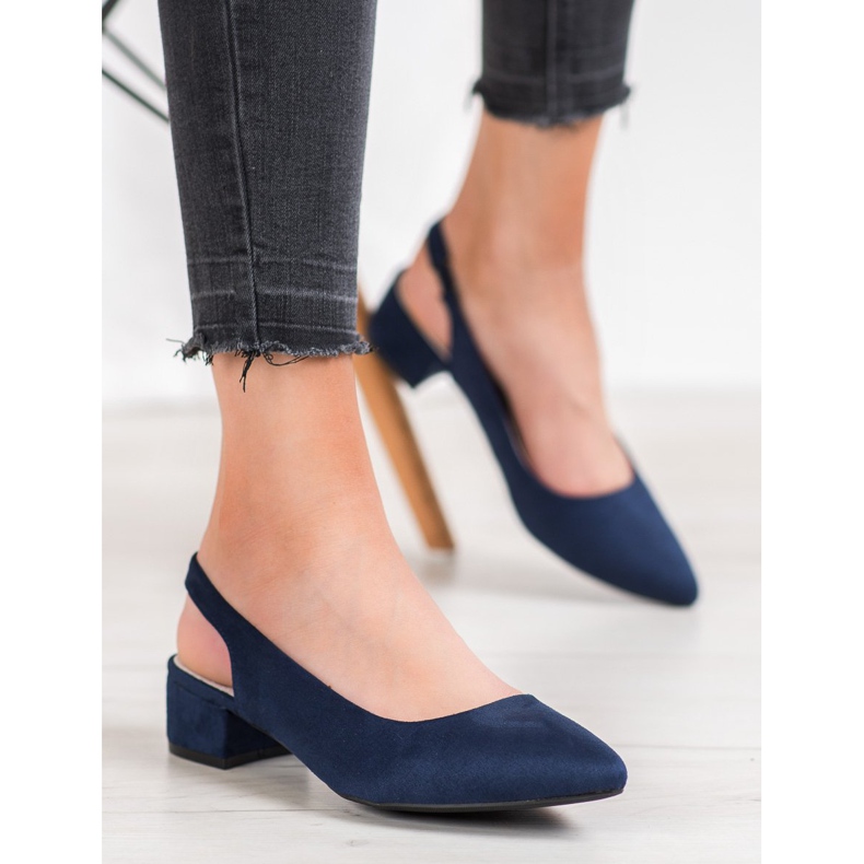 Goodin Pumps With A Discovered Heel navy blue 1