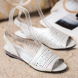 Goodin Shiny Silver Sandals grey 1