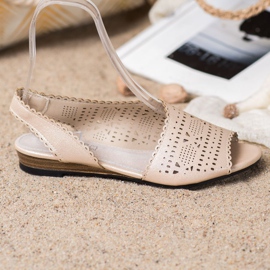 Goodin Shiny golden sandals 1