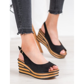 Goodin Light Suede Sandals black 2