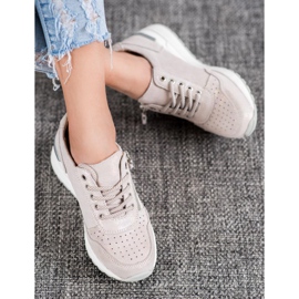 Leather Sneakers With VINCEZA Zipper brown 1