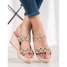 Aclys Wedge Sandals brown 1