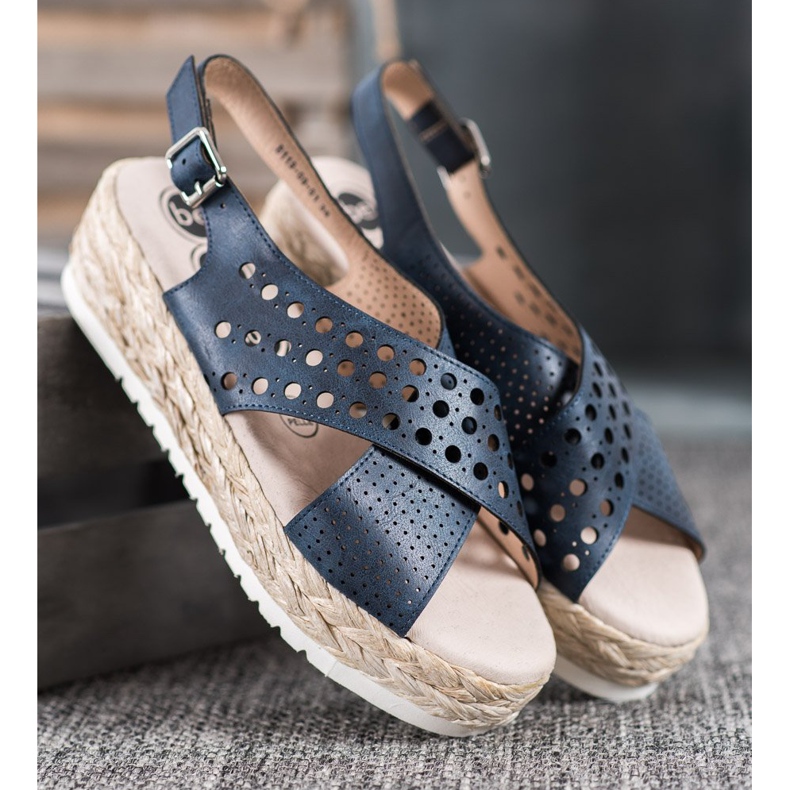 SHELOVET Espadrilles sandals blue 2 SHELOVET Espadrilles sandals blue 2