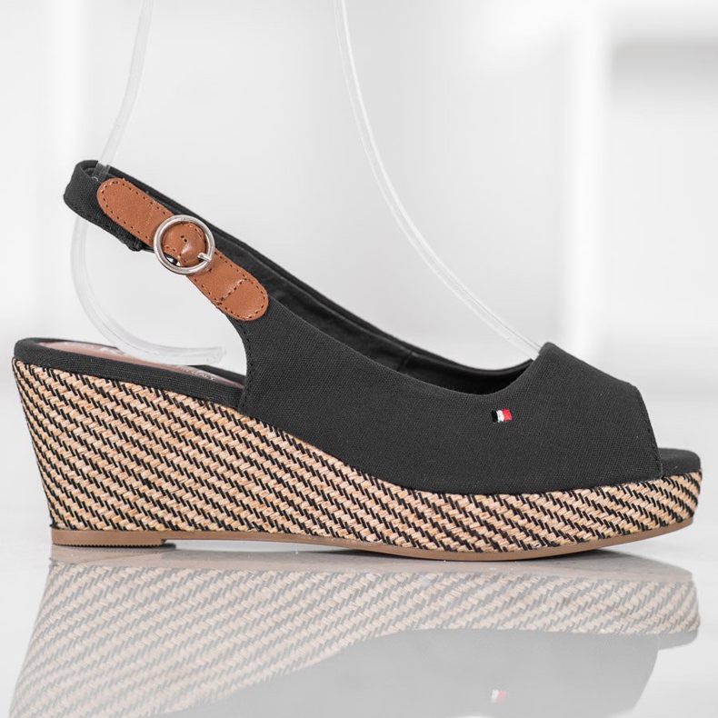 SHELOVET Classic Wedge Sandals black 2