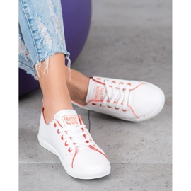 Ideal Shoes Fashion Sport Shoes white 2