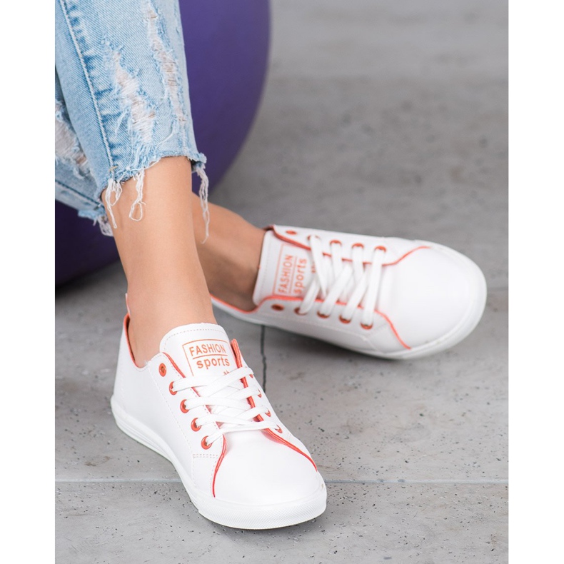 Ideal Shoes Fashion Sport Shoes white 2
