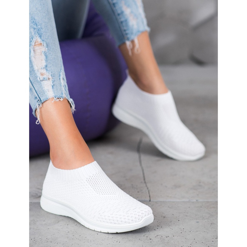 SHELOVET Slip On Sneakers white 1