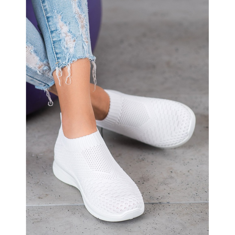 SHELOVET Slip On Sneakers white 2
