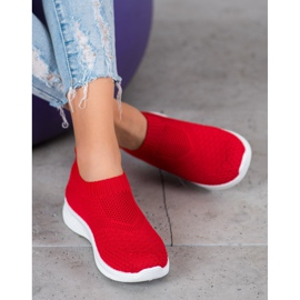 SHELOVET Slip On Sneakers red 2
