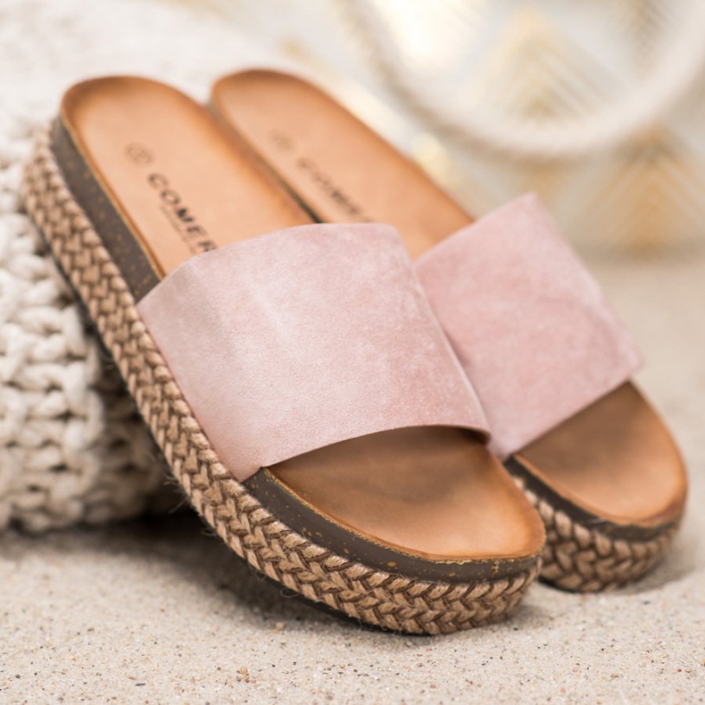 Comer Casual Slippers On The Platform pink 2