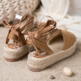 Seastar Tied Espadrilles Sandals brown 1
