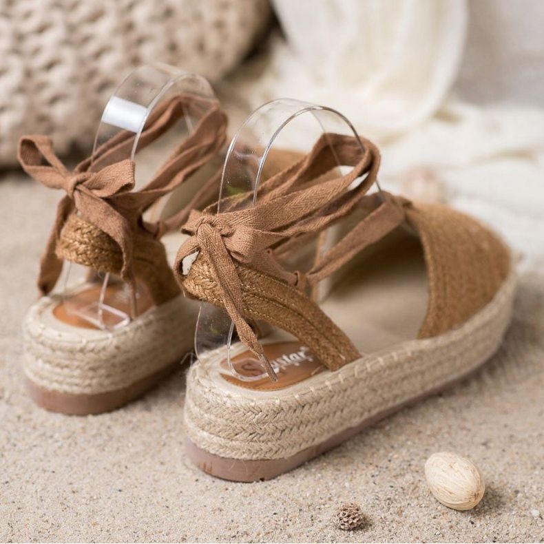 Seastar Tied Espadrilles Sandals brown 1