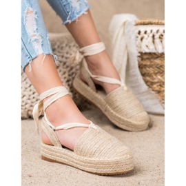 Seastar Tied Espadrilles Sandals brown 1