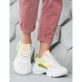Marquiz Sneakers with neon inserts white multicolored 1