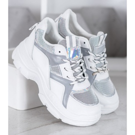 Sweet Shoes Tied Sneakers white grey 1