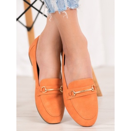 Nio Nio Elegant Loafers With Eco Leather orange 2 Nio Nio Elegant Loafers With Eco Leather orange 2
