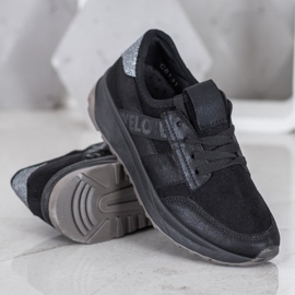 SHELOVET Black Sport Shoes 1