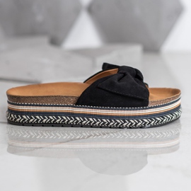 SHELOVET Fashionable Slippers On The Platform black 2