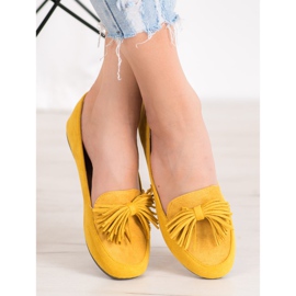 Nio Nio Loafers with fringes yellow 1