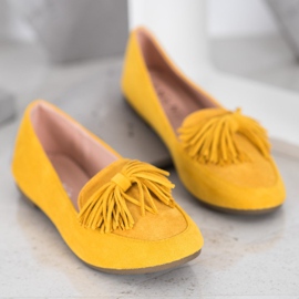Nio Nio Loafers with fringes yellow 2