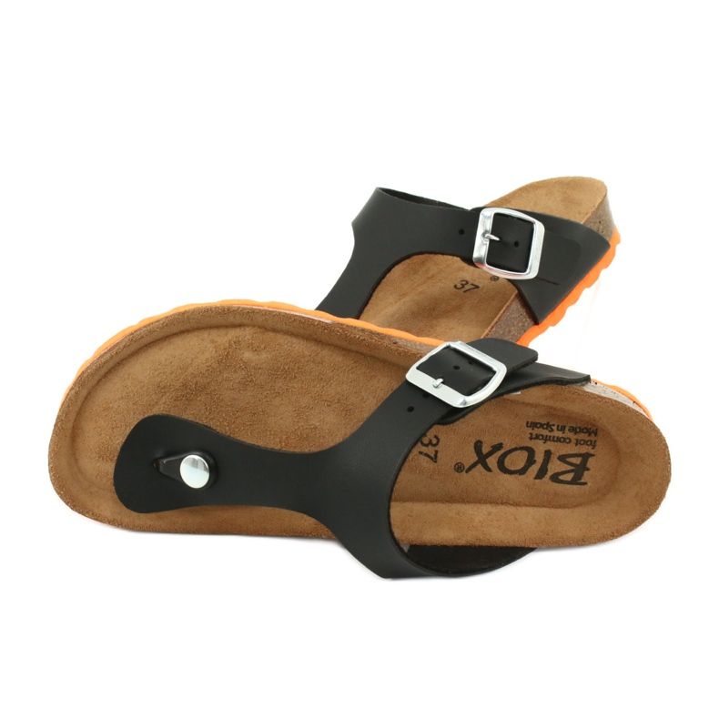 Medical slippers BIOX Gerona black orange 4