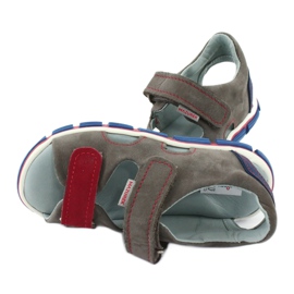 Mazurek Leather boys with gray-red leather sandals 314 4 Mazurek Leather boys with gray-red leather sandals 314 4