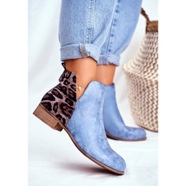 EVE Women's Boots On Flat Heel Spring Blue Viva 2