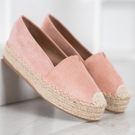 SHELOVET Espadrilles On The Platform pink 2