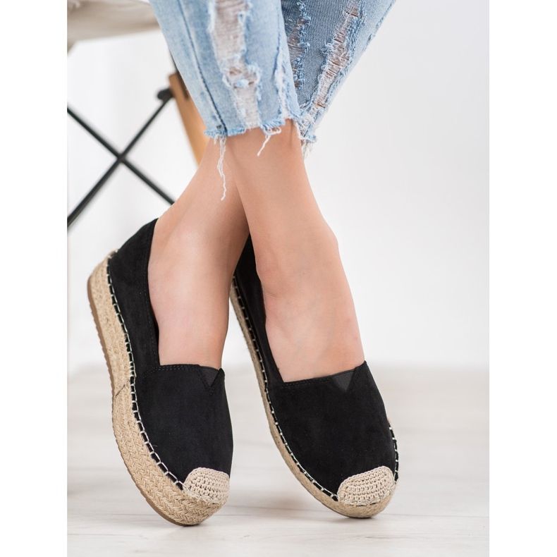 SHELOVET Espadrilles On The Platform black 1