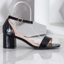 SHELOVET Casual Sandals On A Bar black 2