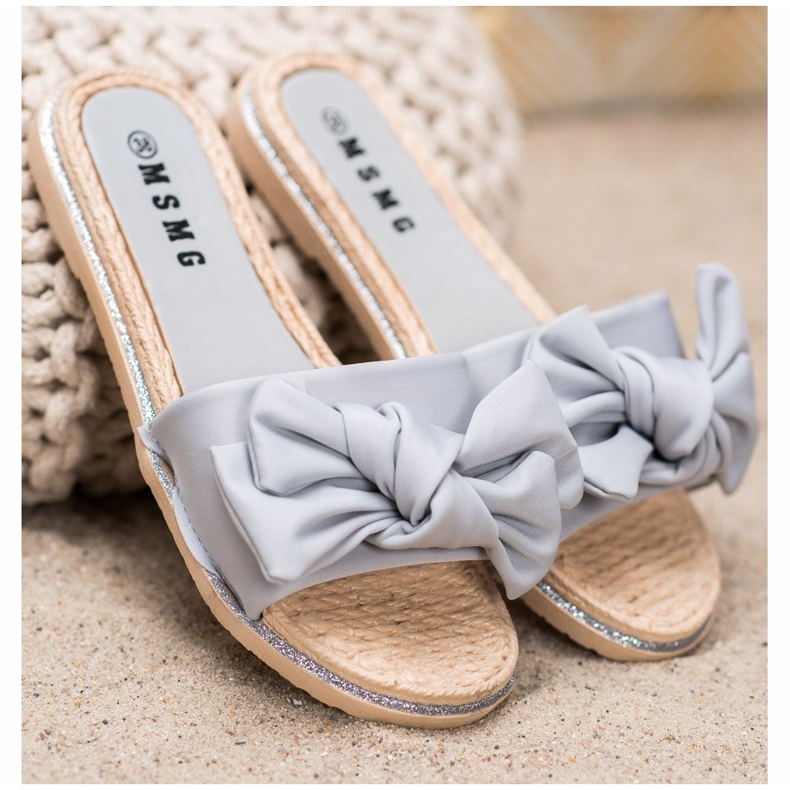 SHELOVET Stylish Gray Slippers grey 1