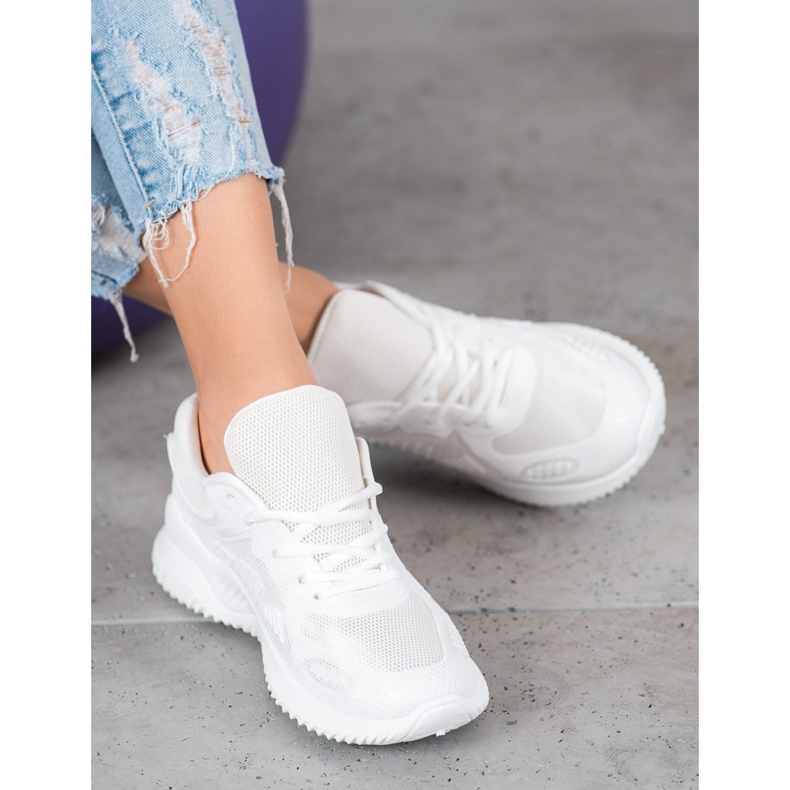 SHELOVET Sneakers With Mesh white 1