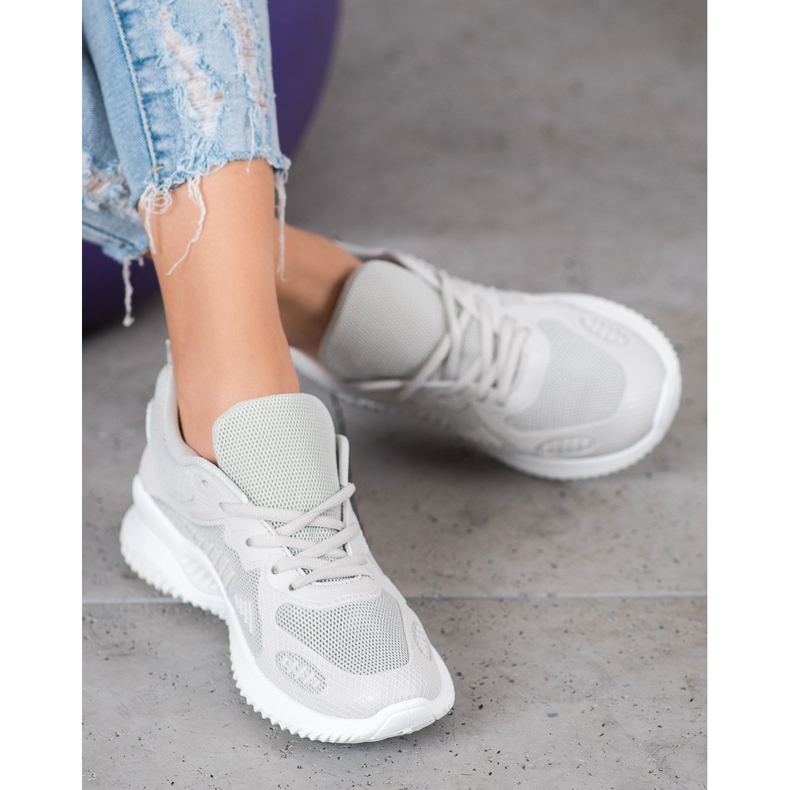 SHELOVET Sneakers With Mesh grey 1