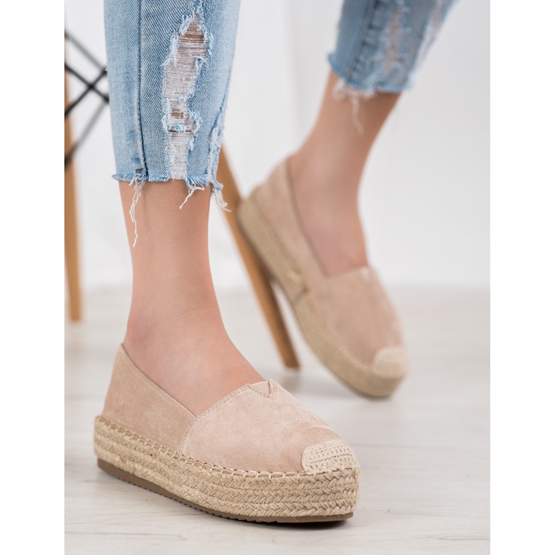 SHELOVET Espadrilles On The Platform brown 1
