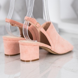 Small Swan Powder Shoes On A Bar pink 2