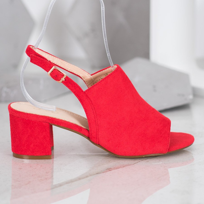 Small Swan Red Shoes On A Post 2