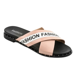 Pink fashion 888-1 slippers 1