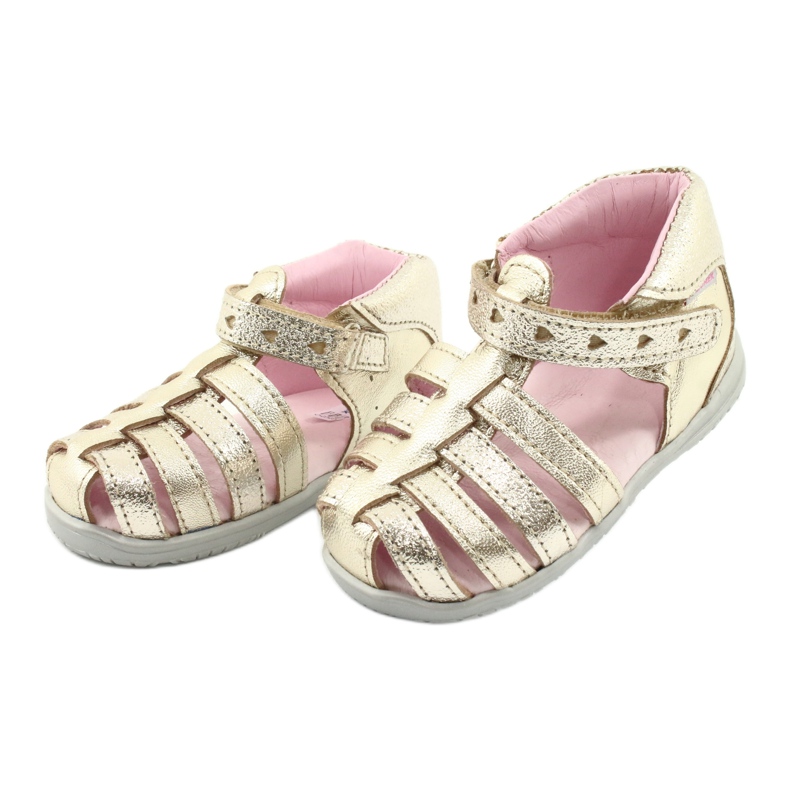 Mazurek 245 gold leather sandals golden 2