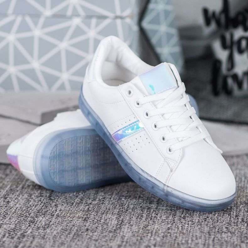 SHELOVET Sneakers With Transparent Sole white 1