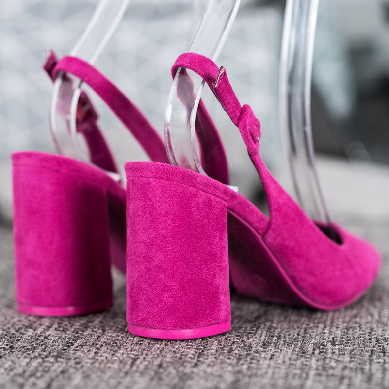 Comer Classic Pumps With An Open Heel pink 1