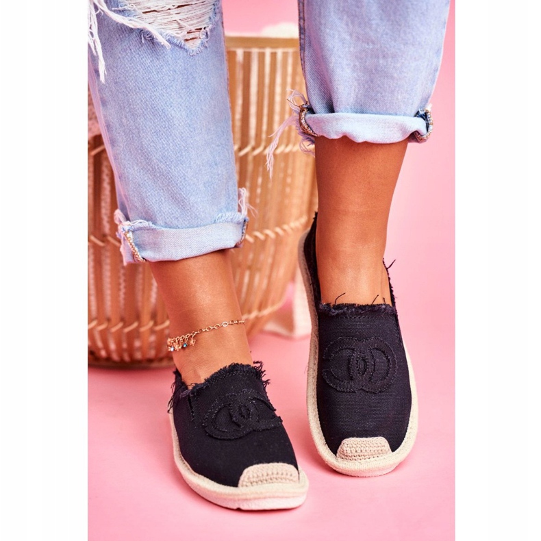 PS1 Flaure Black Women's Espadrilles 2