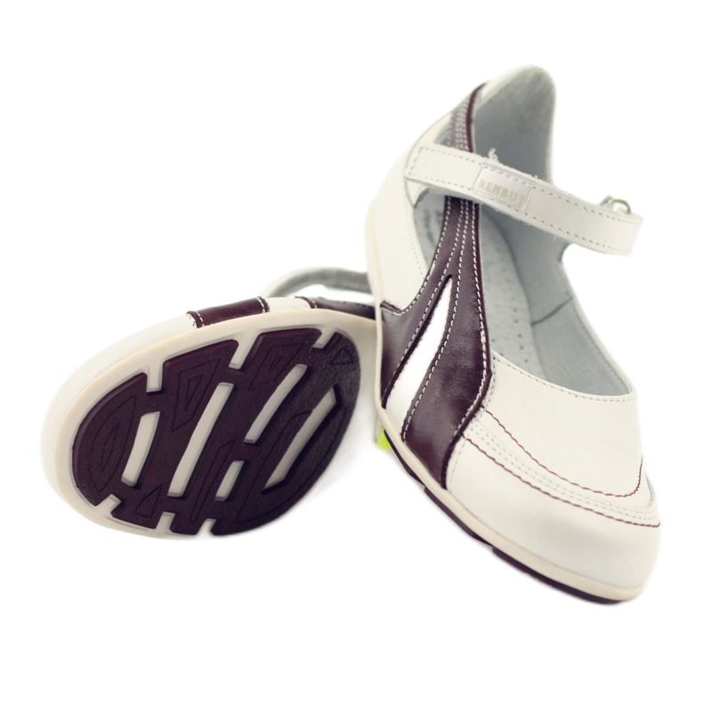 Ren But Ren-But Leather Ballerinas on sale white multicolored 4