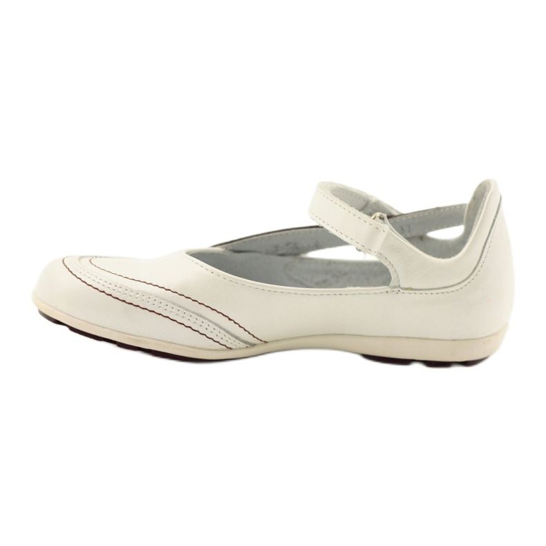 Ren But Ren-But Leather Ballerinas on sale white multicolored 3
