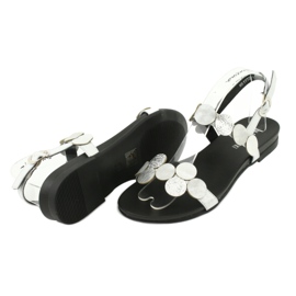 M.Daszyński Daszyński MR1958-1 silver sandals with circles 2
