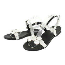 M.Daszyński Daszyński MR1958-1 silver sandals with circles 1